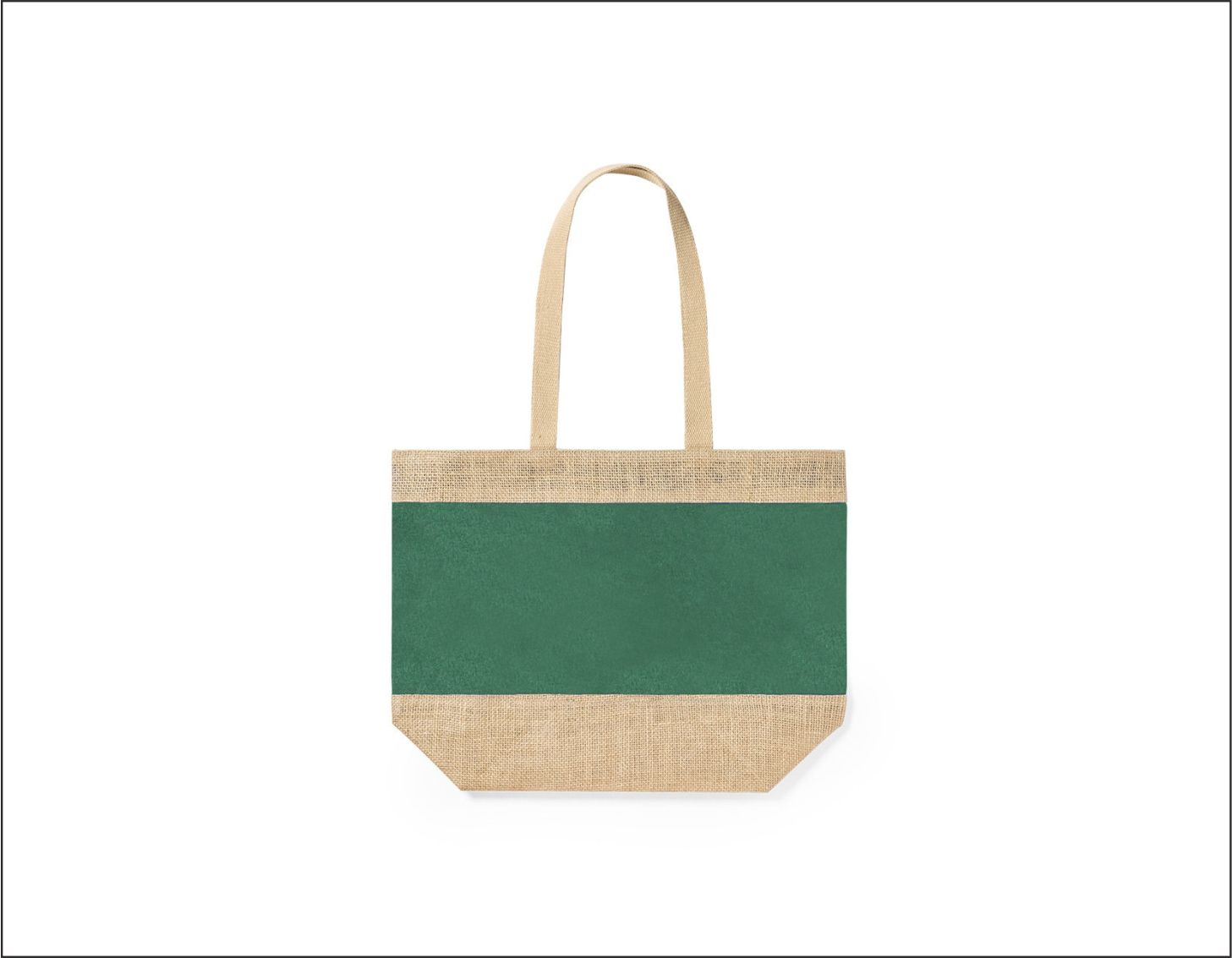 Τσάντα από ανθεκτικό συνδυασμό γιούτας και βαμβακιού 3