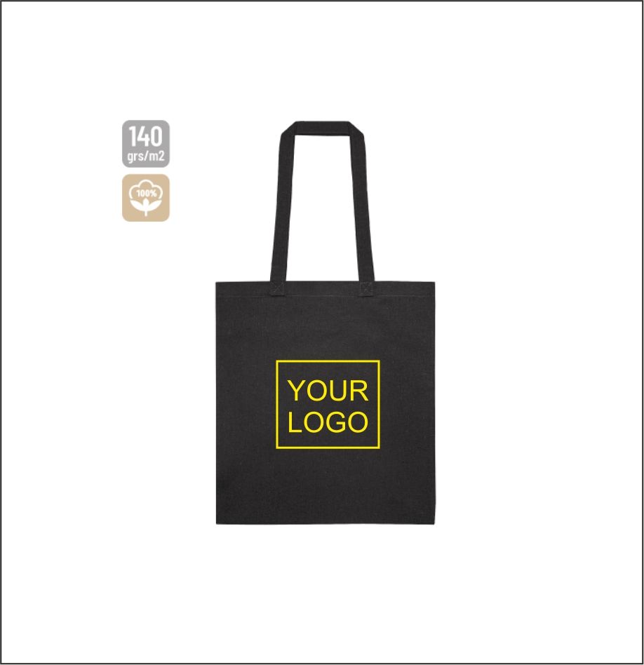 Simple cotton bag colored 140gr