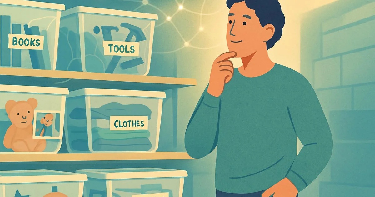 You waste 4.3 hours weekly searching for things you own. It's not laziness