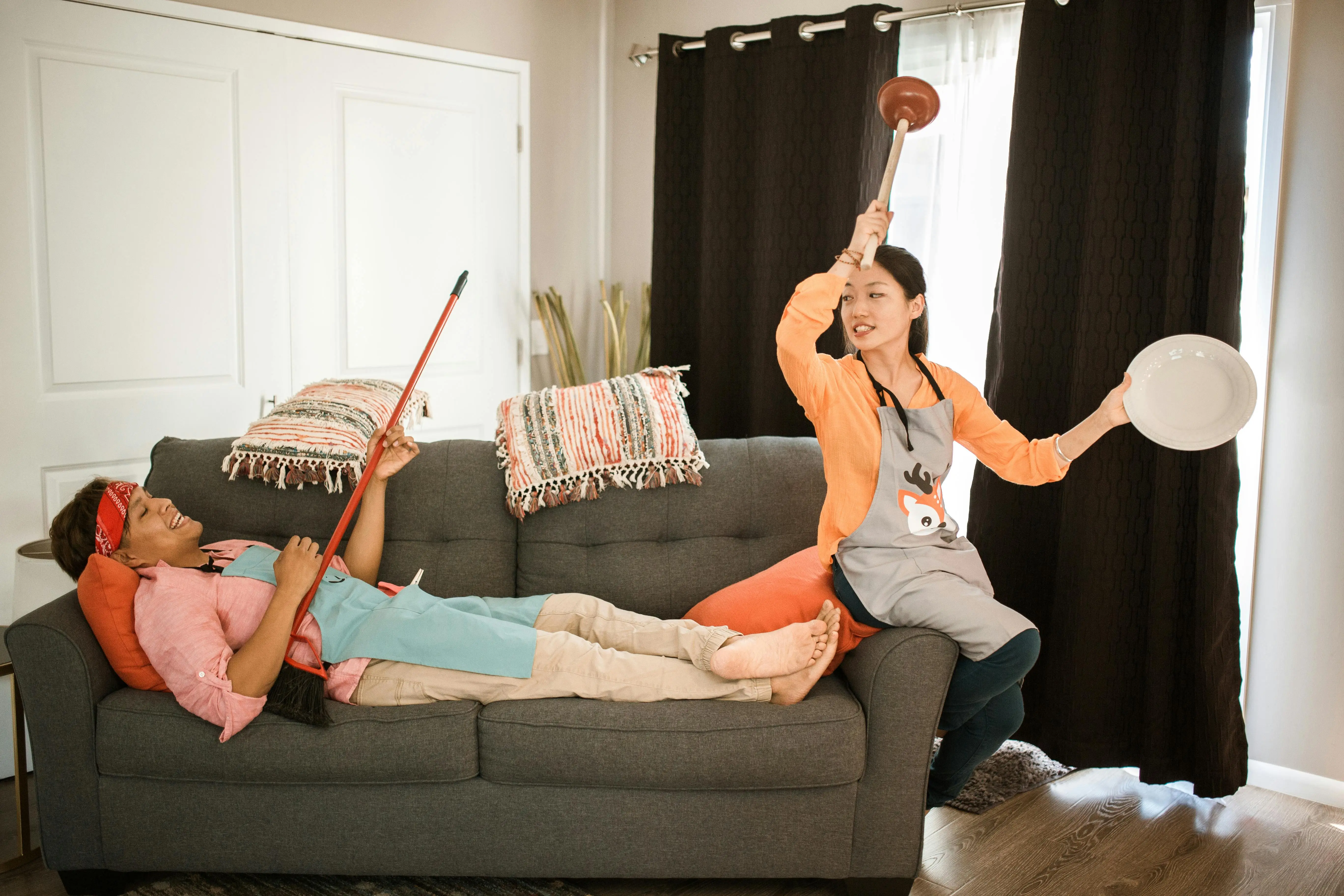 adults playing
