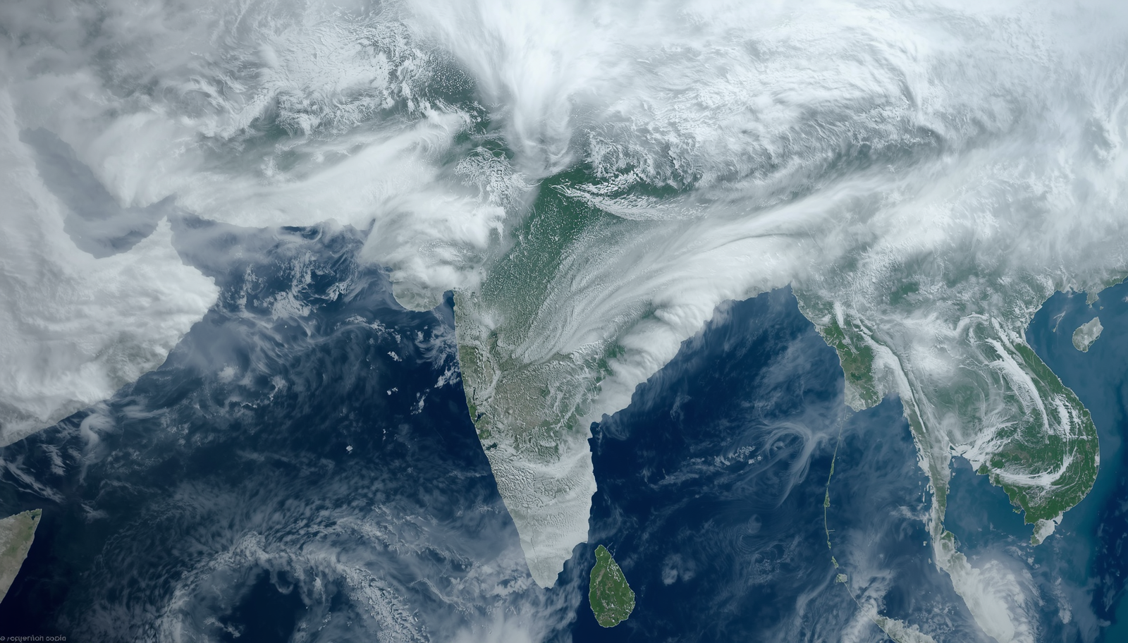 ISRO Satellite Data: Monsoon Clouds Envelop 95% of India