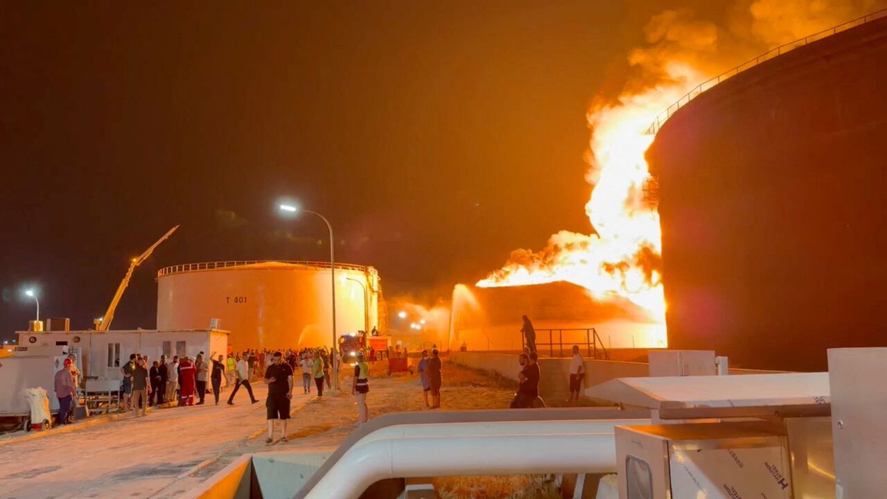 Drone Attacks Spark Major Blaze at Libya's Zawiya Refinery