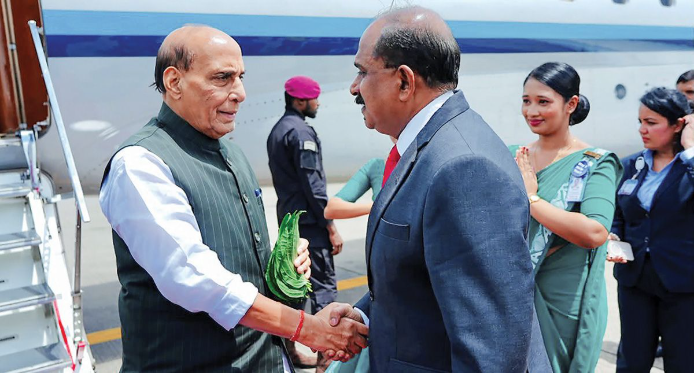 Rajnath Singh Begins Three-Day Sri Lanka Visit to Boost Defence Ties