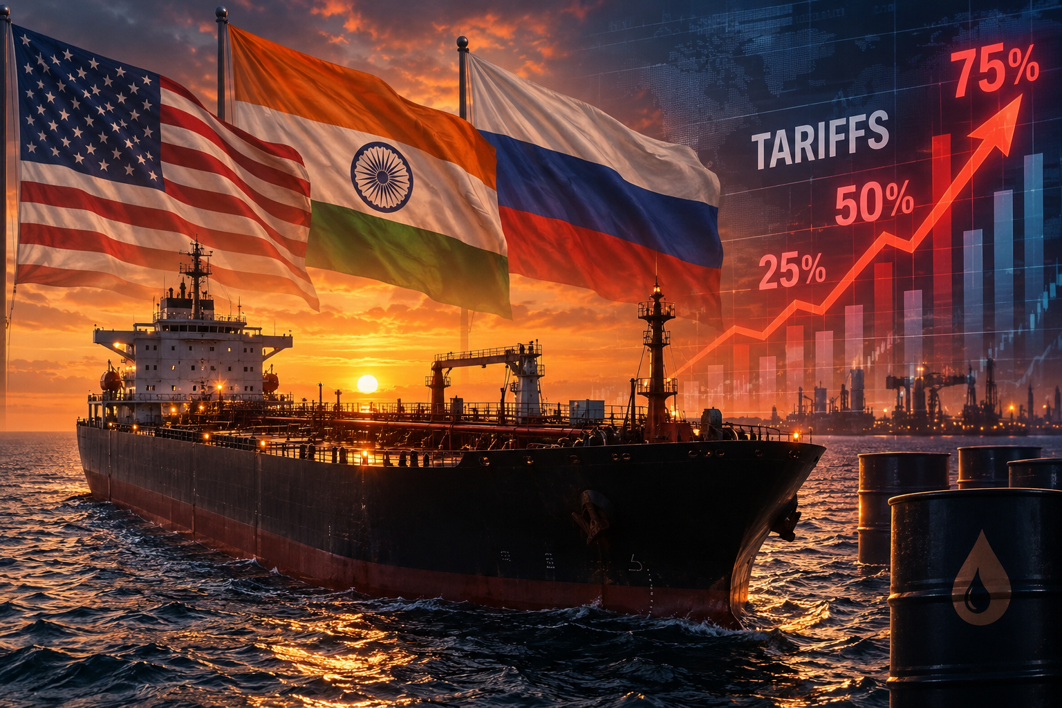 US Lawmakers Propose 500% Tariffs on Russian Oil Importers