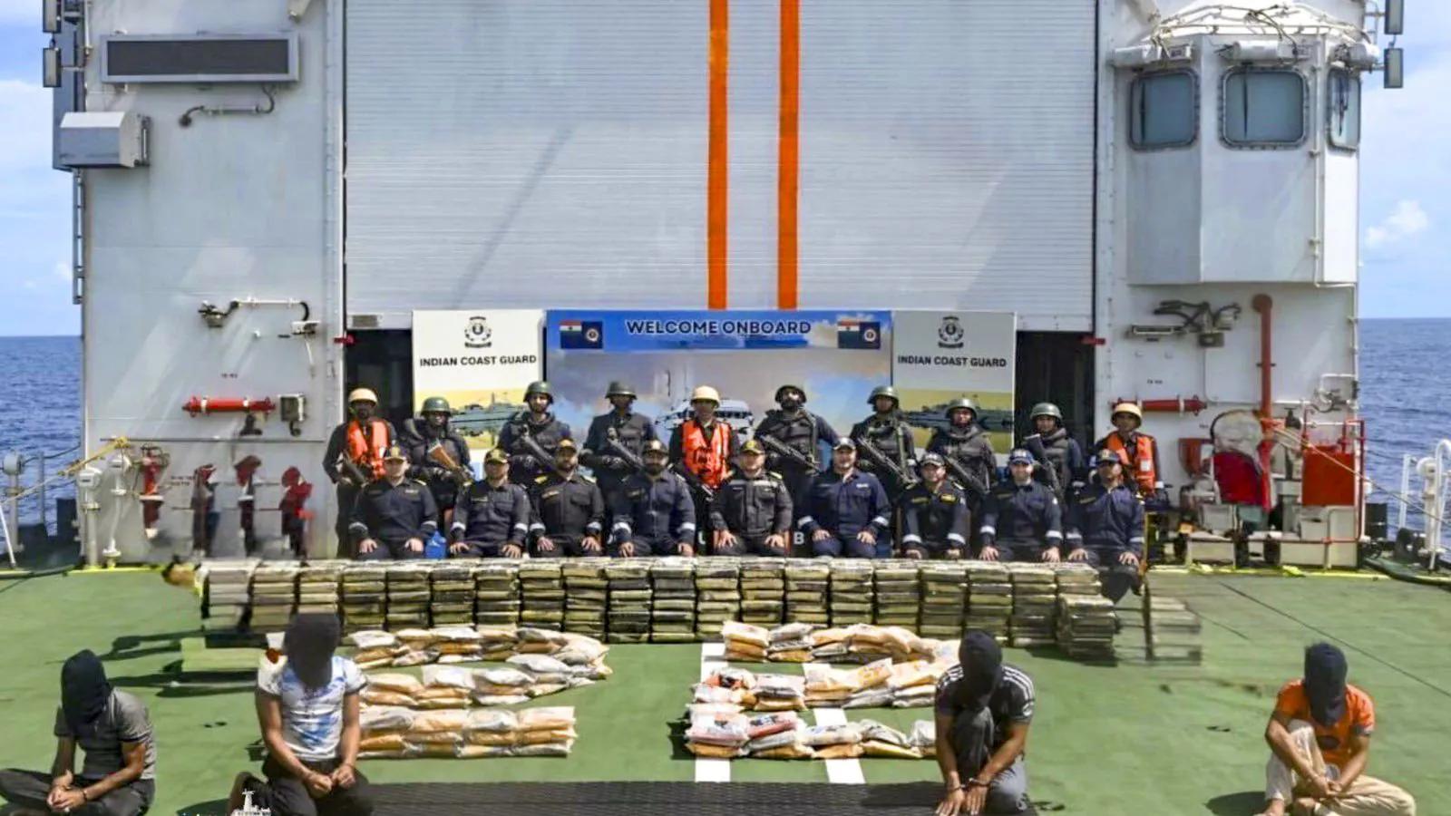 Indian Coast Guard and Gujarat ATS Seize ₹3,000 Crore in Narcotics