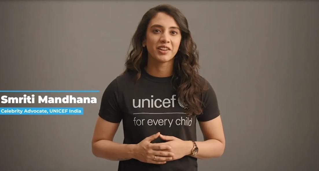 Smriti Mandhana Named UNICEF India Celebrity Advocate for Child Rights