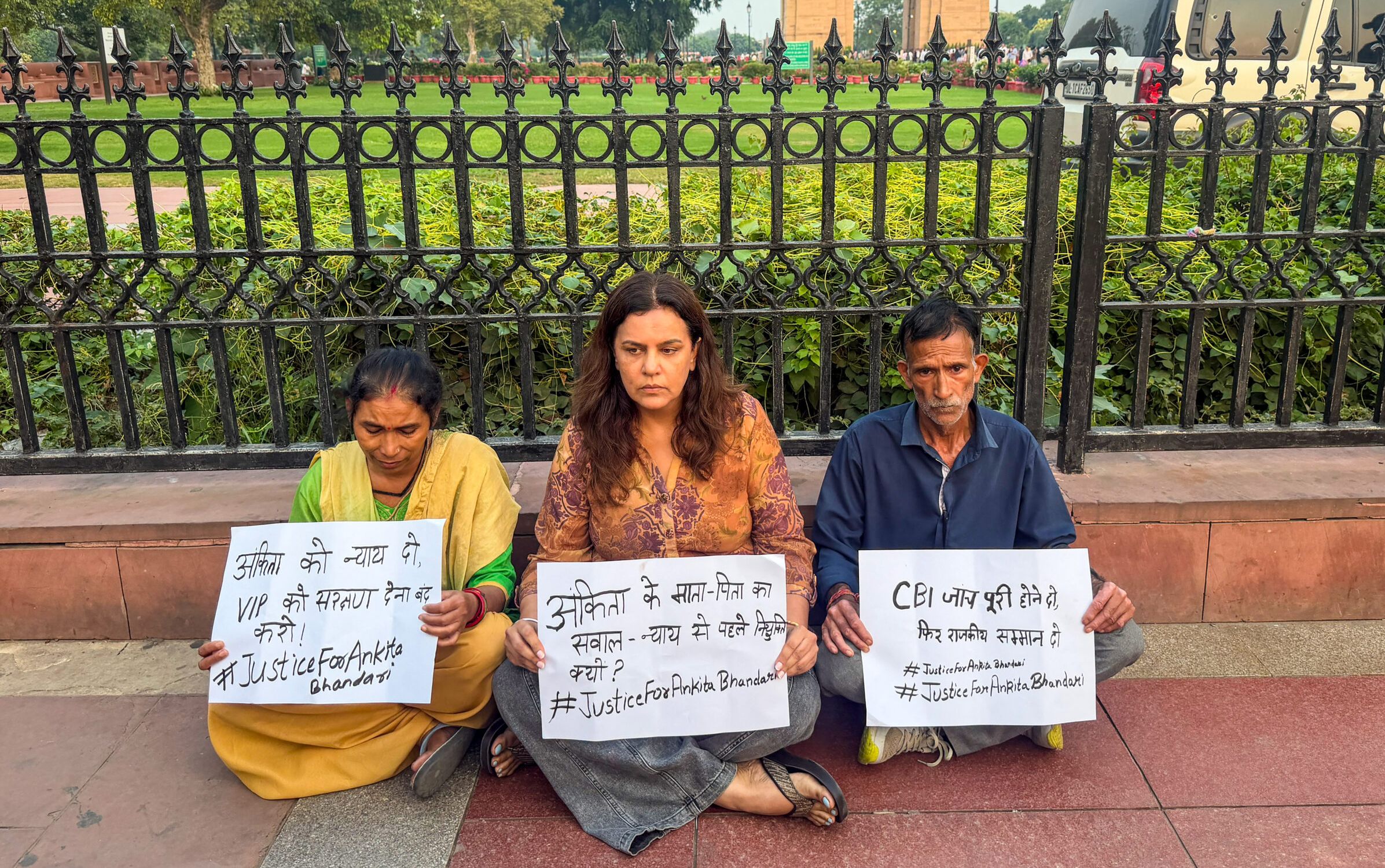 Ankita Bhandari's Parents Detained and Released Amid India Gate Protest