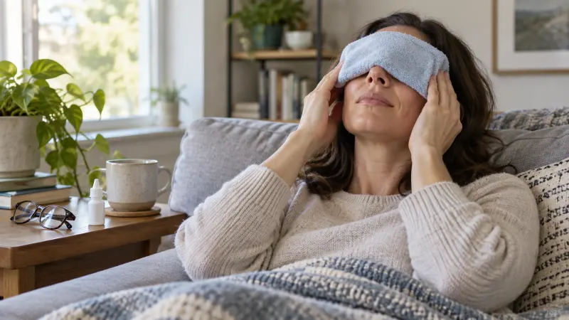Patient discussing itchy eyes with an eye care professional