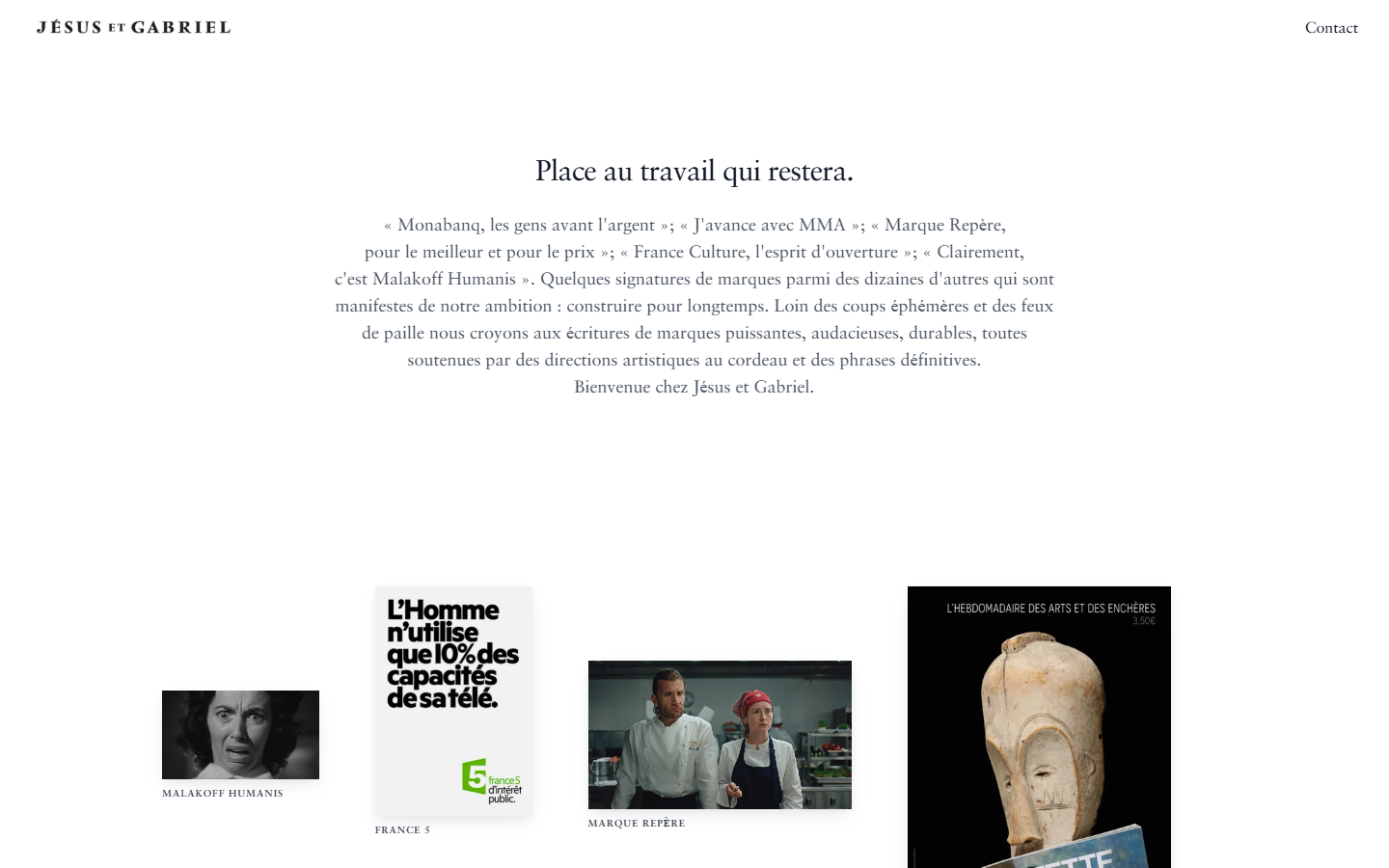 Capture du site Jésus et Gabriel