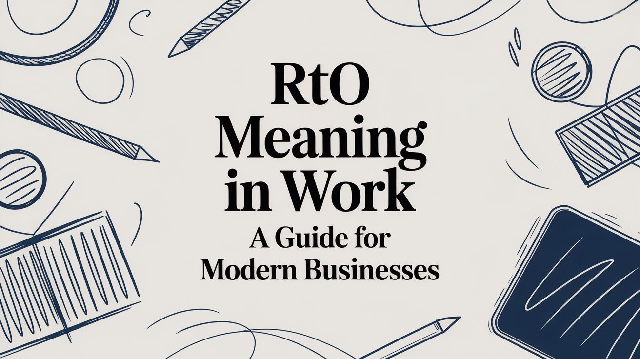 RTO Meaning in Work: A Guide for Modern Businesses