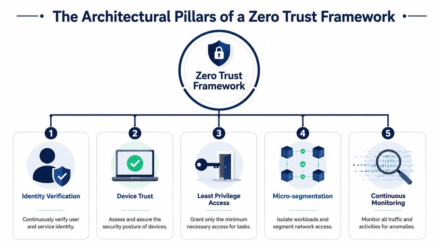 The Architectural Pillars of a Zero Trust Framework