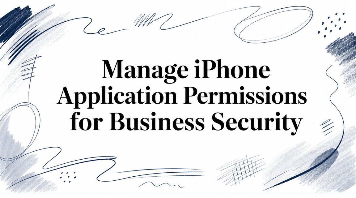 Manage iPhone Application Permissions for Business Security