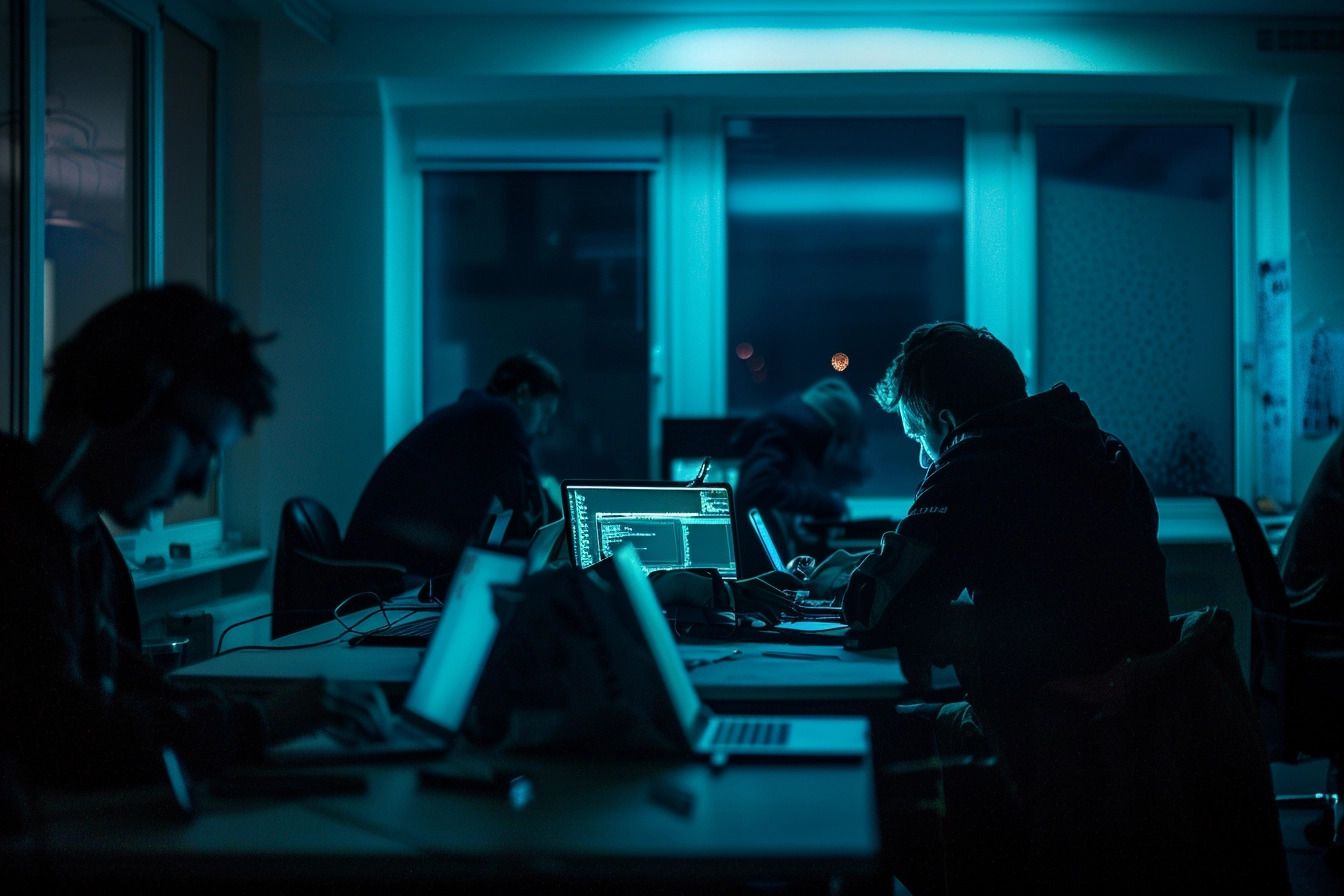 A group of hackers trying to get sensitive data from businesses.