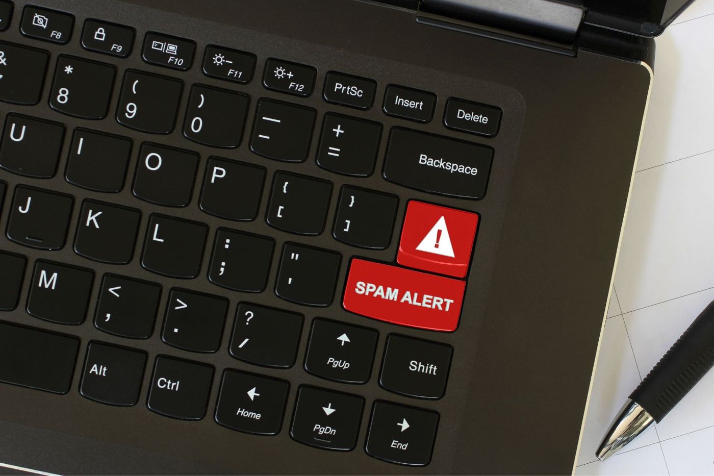 Icon indicating emails sent to the spam folder