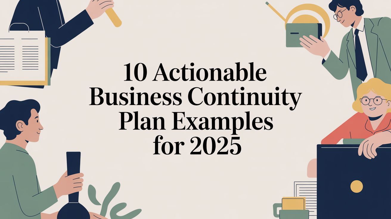 10 Actionable Business Continuity Plan Examples for 2025