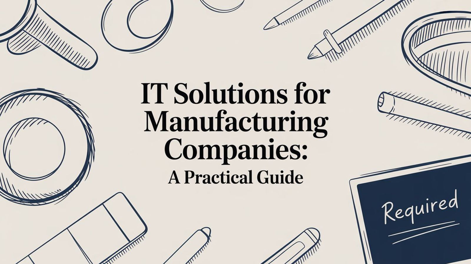 IT Solutions for Manufacturing Companies: A Practical Guide