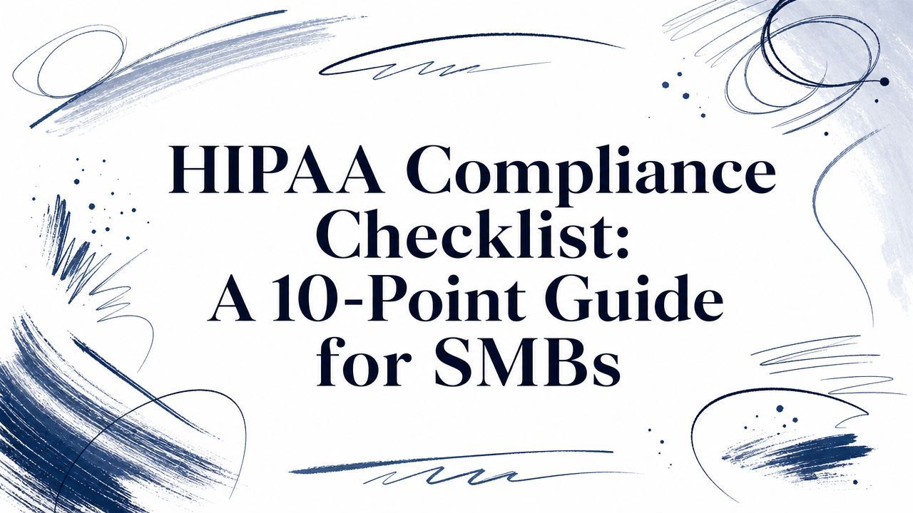 HIPAA Compliance Checklist: A 10-Point Guide for SMBs