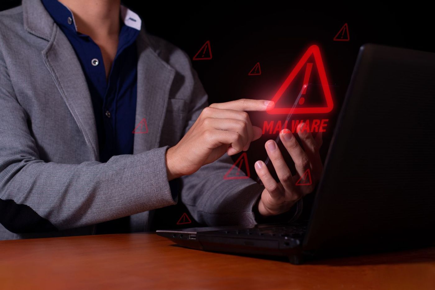 Illustration showcasing email filtering services