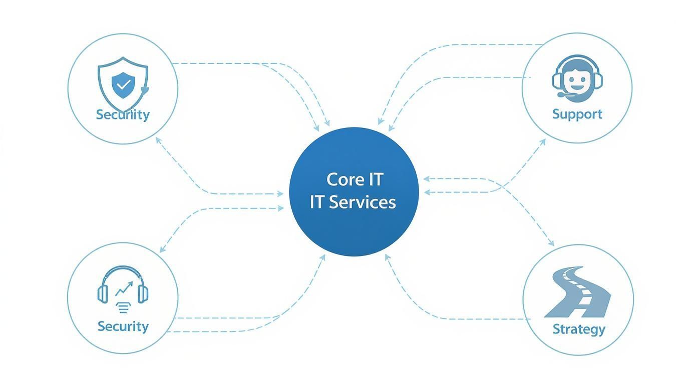 Infographic about managed it service companies