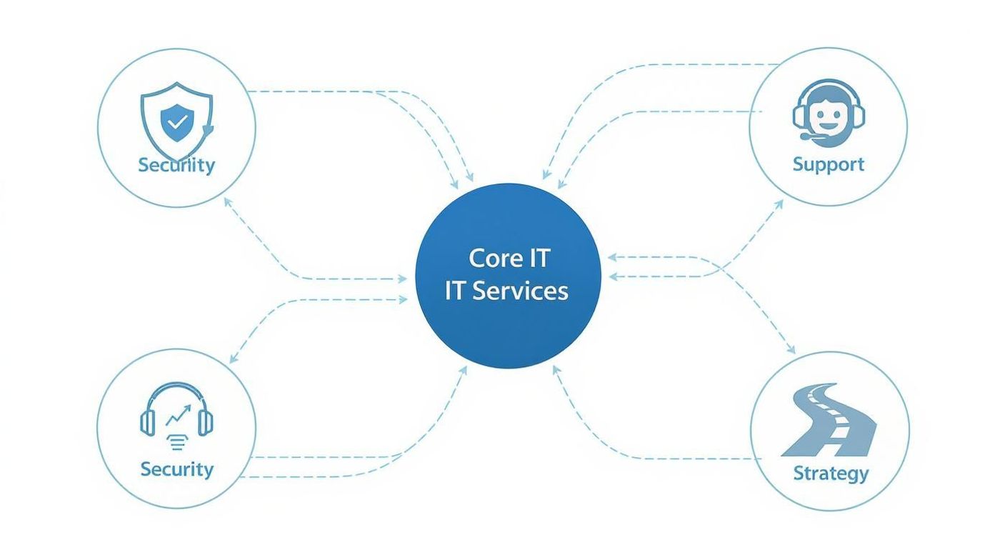 Infographic about managed it service companies