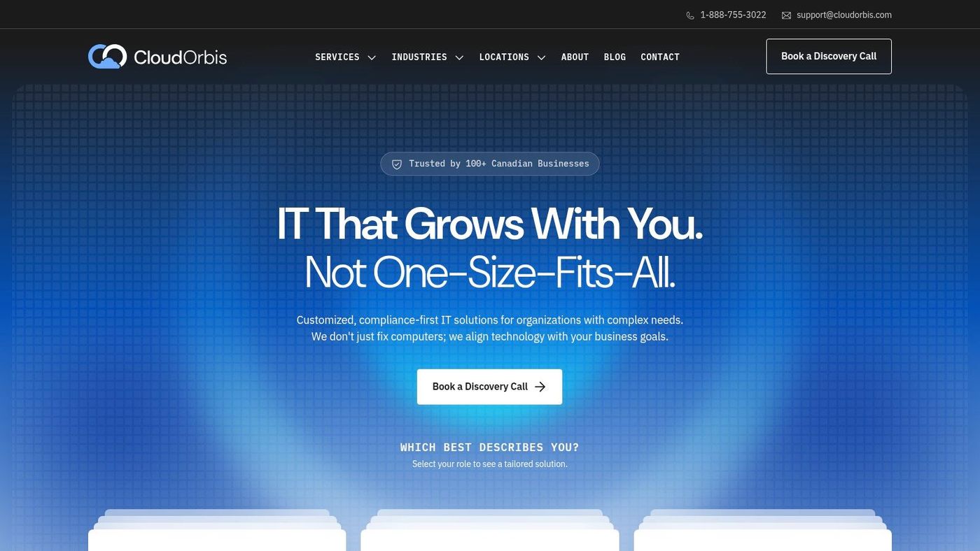Screenshot from https://cloudorbis.com