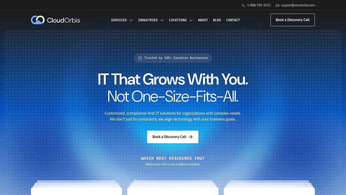 Screenshot from https://cloudorbis.com