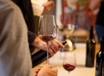 glass of red wine