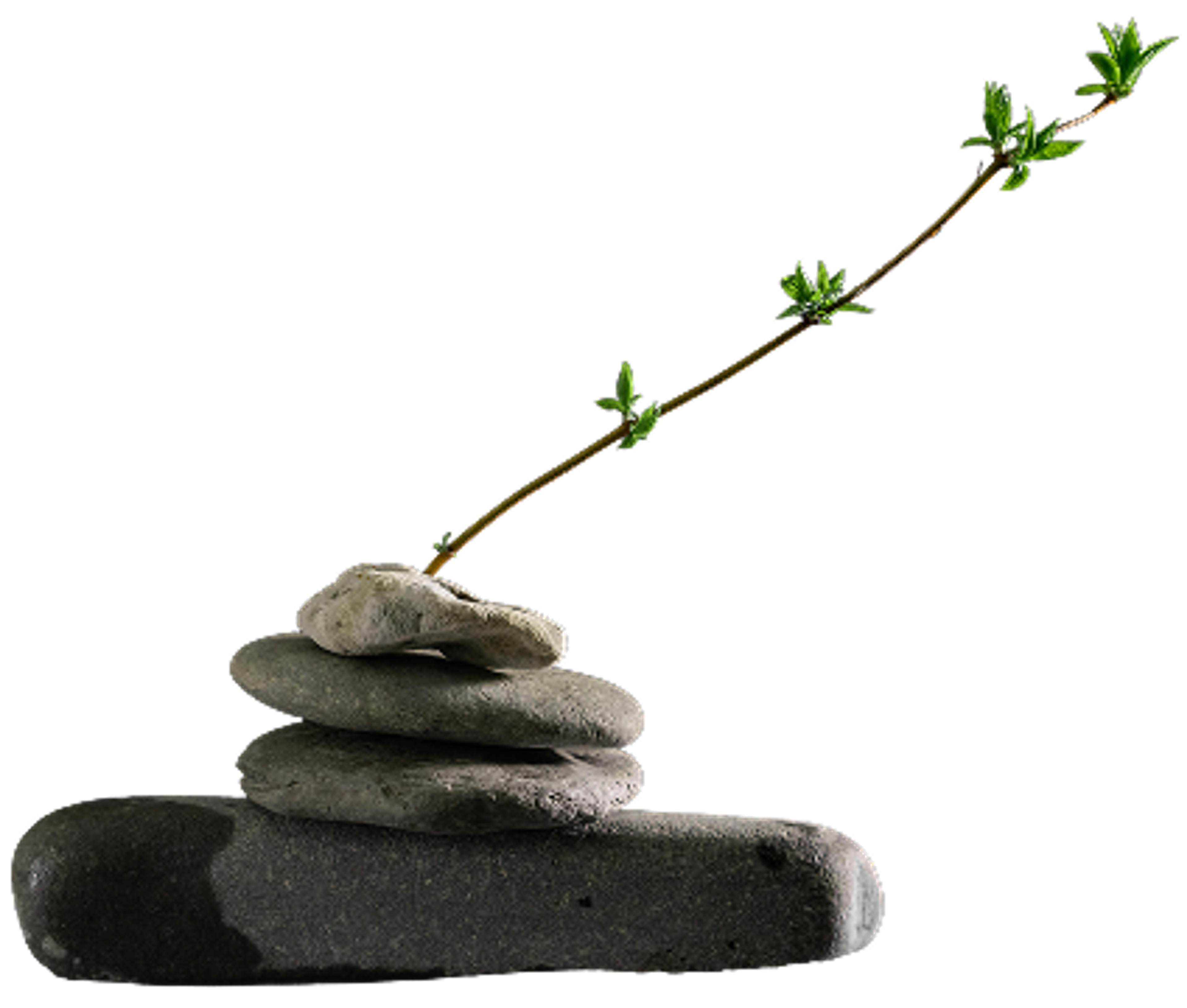 Zen stone sculpture