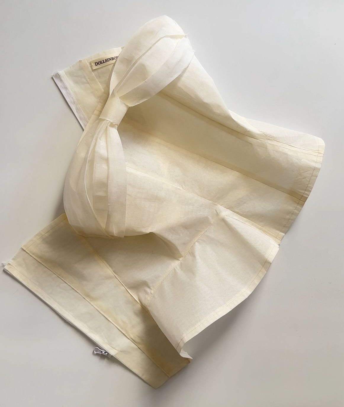 cream coloured corset top