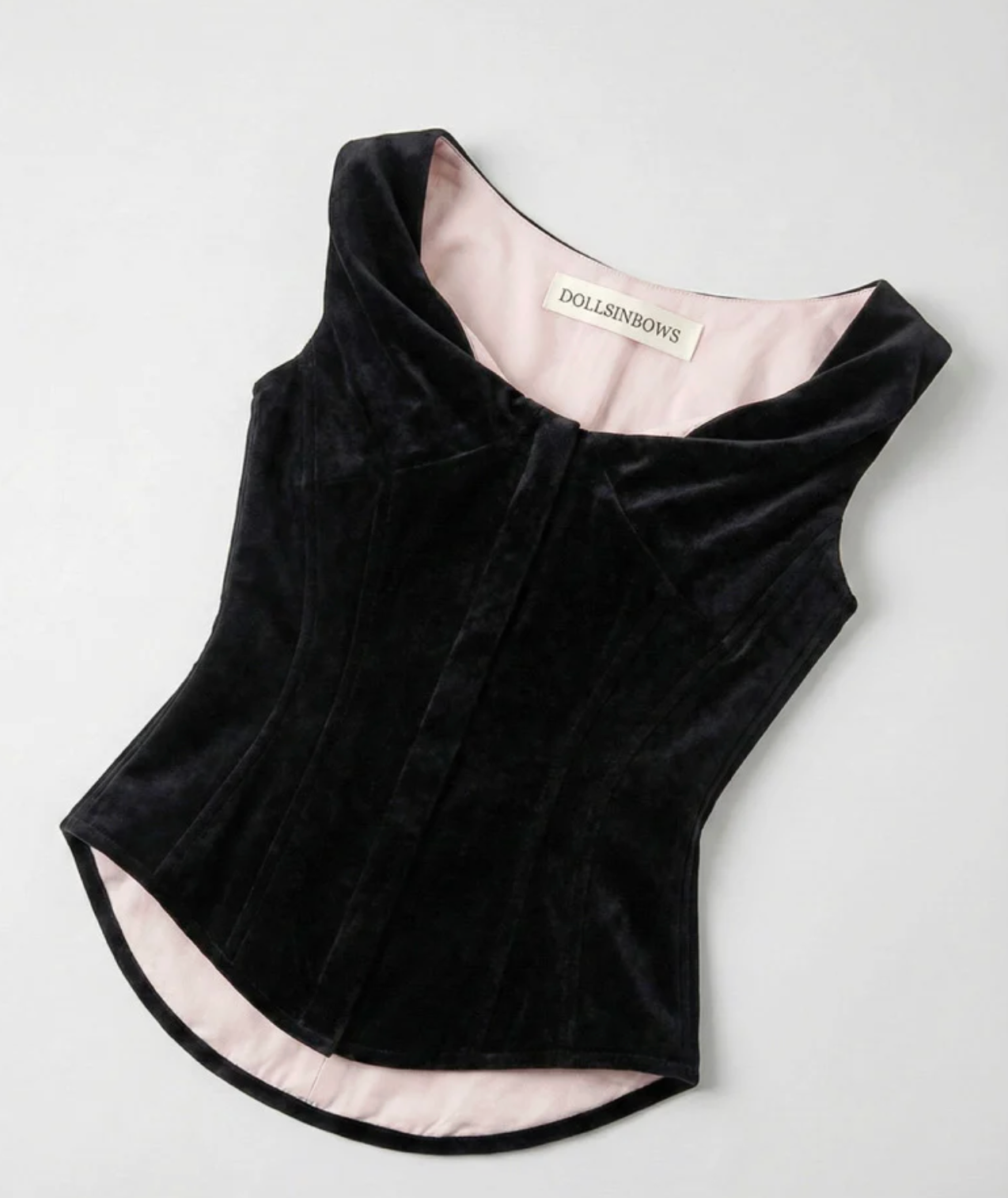 SOIÉ VELVET TOP BLACK