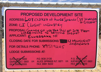 2491 council depot sign 1