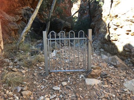 2494 Standley Chasm gate OK