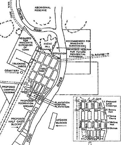 Map of Alice Springs, 1938