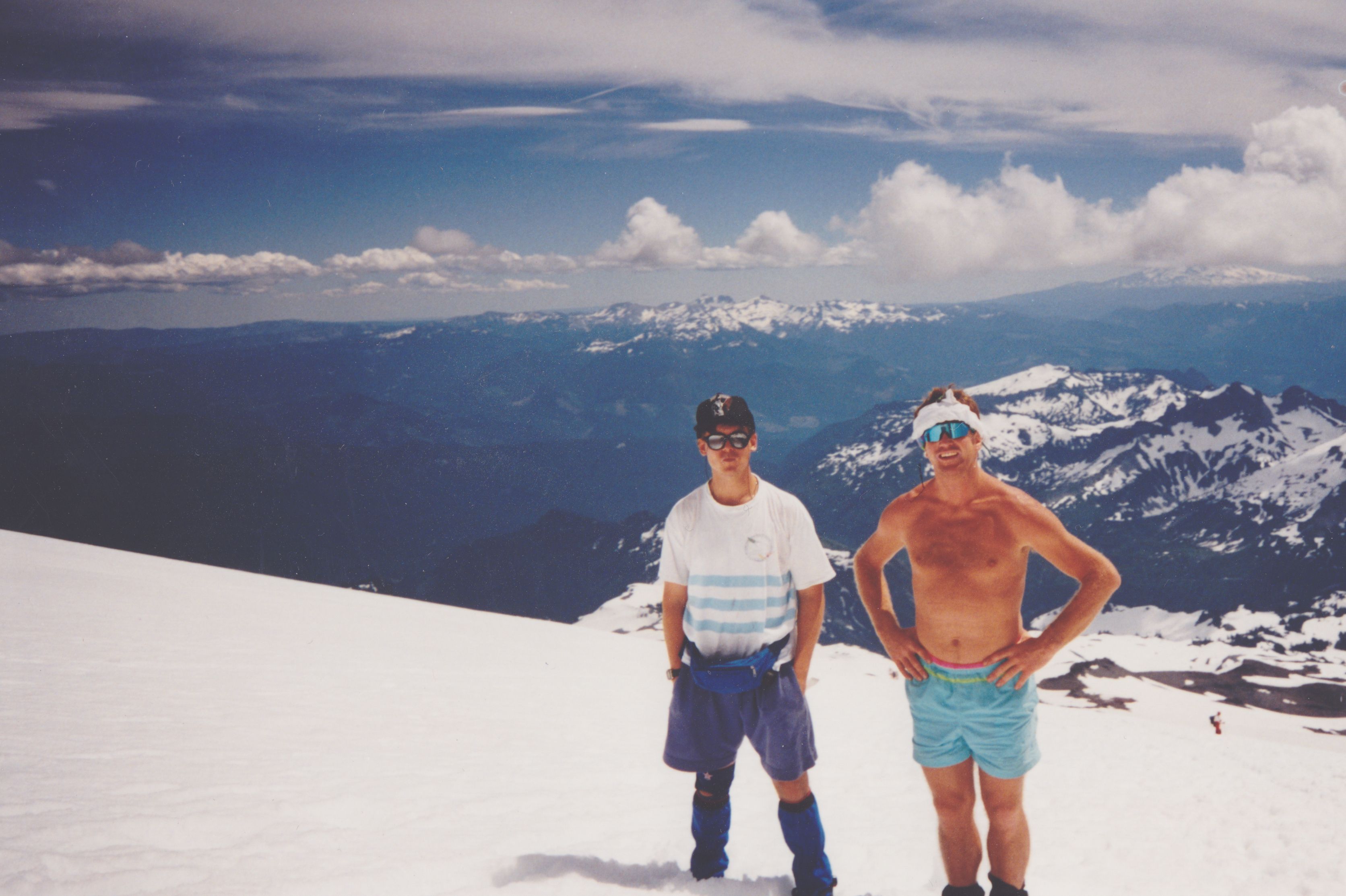Climbing Mt. Rainier, 1987