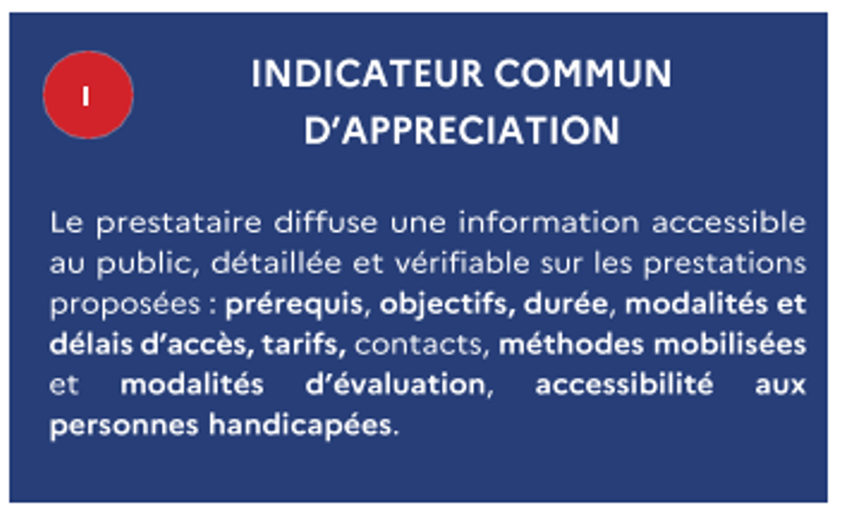 Analyse des indicateurs Qualiopi : communication et diffusion de l’offre de formation