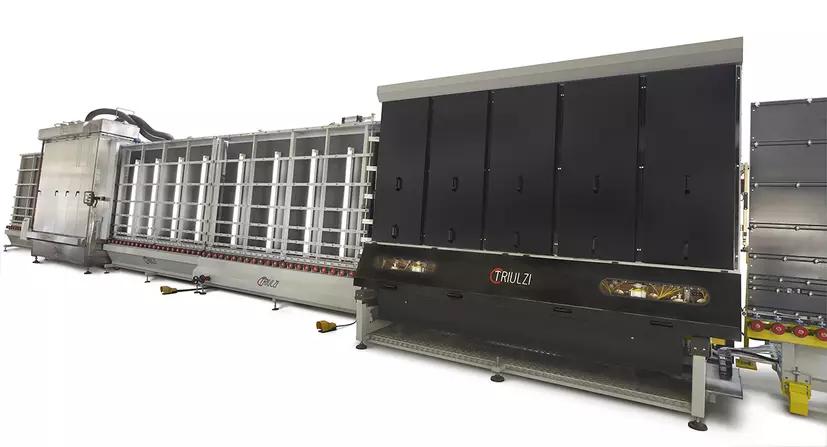 Triulzi insulating glass line, automatic flat press