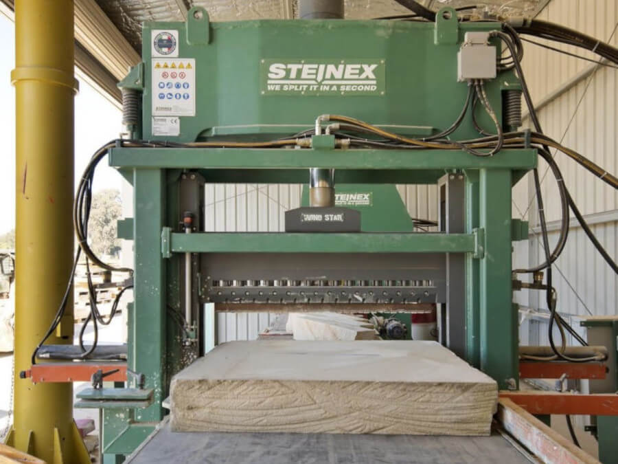 Steinex Wind Star 1280x450 SP 120 t installation, Lodrino gneiss, Switzerland
