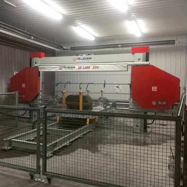 Pellegrini Diamantfil DF 1200 SHV diamond wire saw for small stone blocks and panel splitting