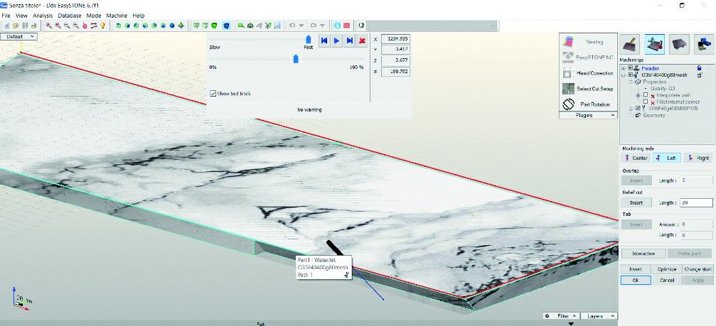 5 axis slab cutting 