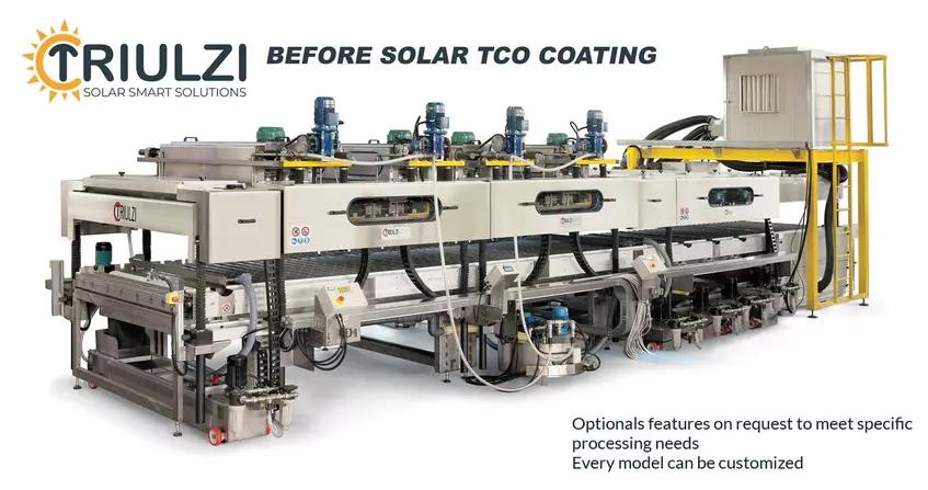 Triulzi Solar washer, pre coating section
