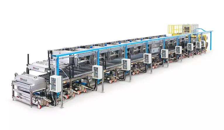 Triulzi polishing system washing machine, open