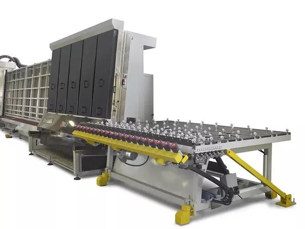Triulzi insulating glass line, unloading tilting table