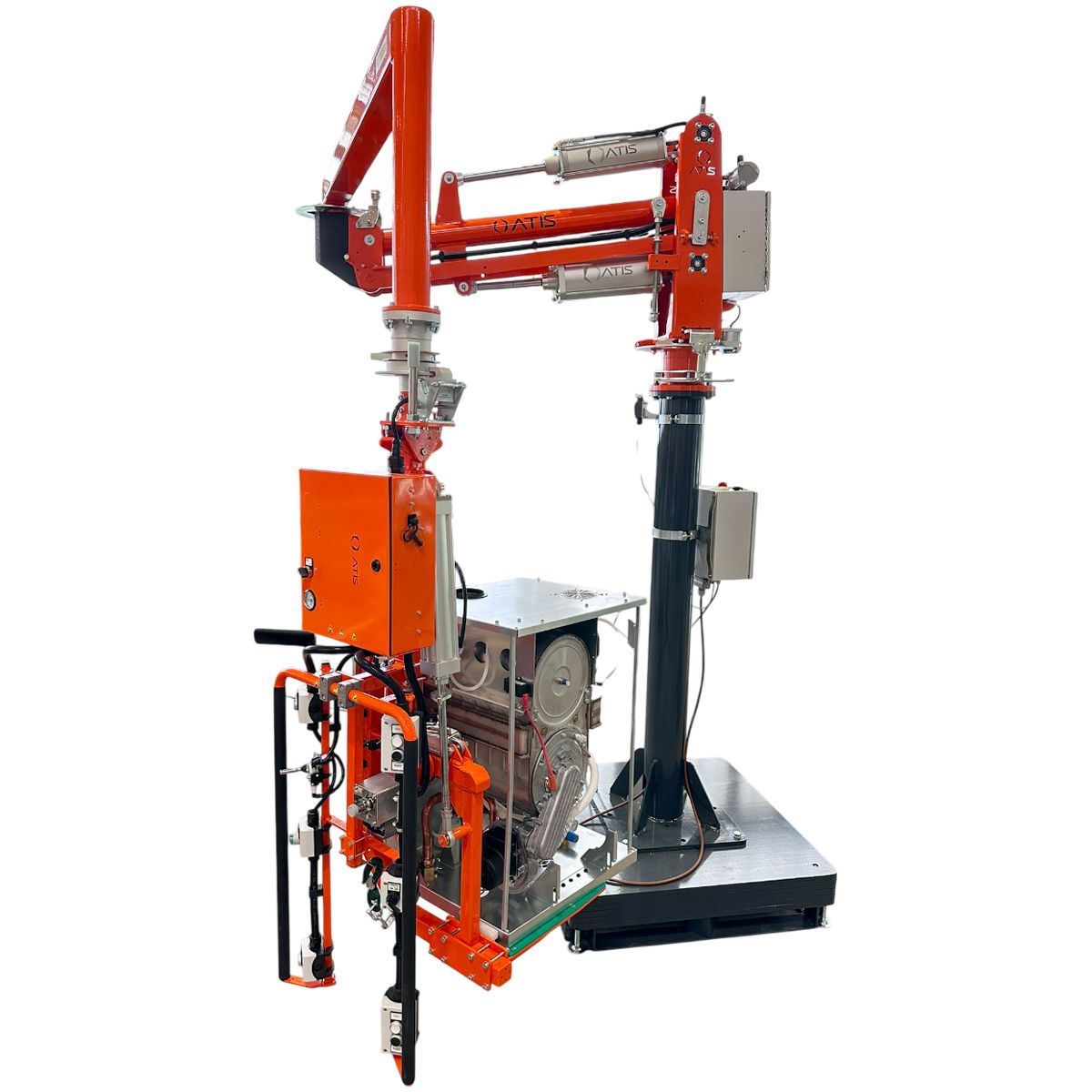 ATIS integrated fork manipulator handling boxes