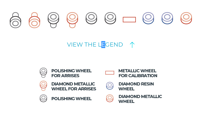 The Bovone Stonedge 9+1 combines nine-wheel flat-edge polishing with switchable 40 mm rear calibration for efficient kitchen-worktop production.