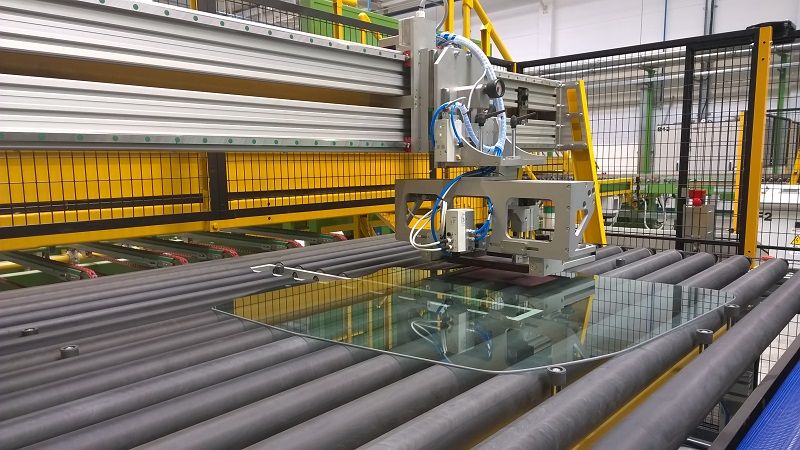 Cugher Logo Print Station automatic logo printing system for glass