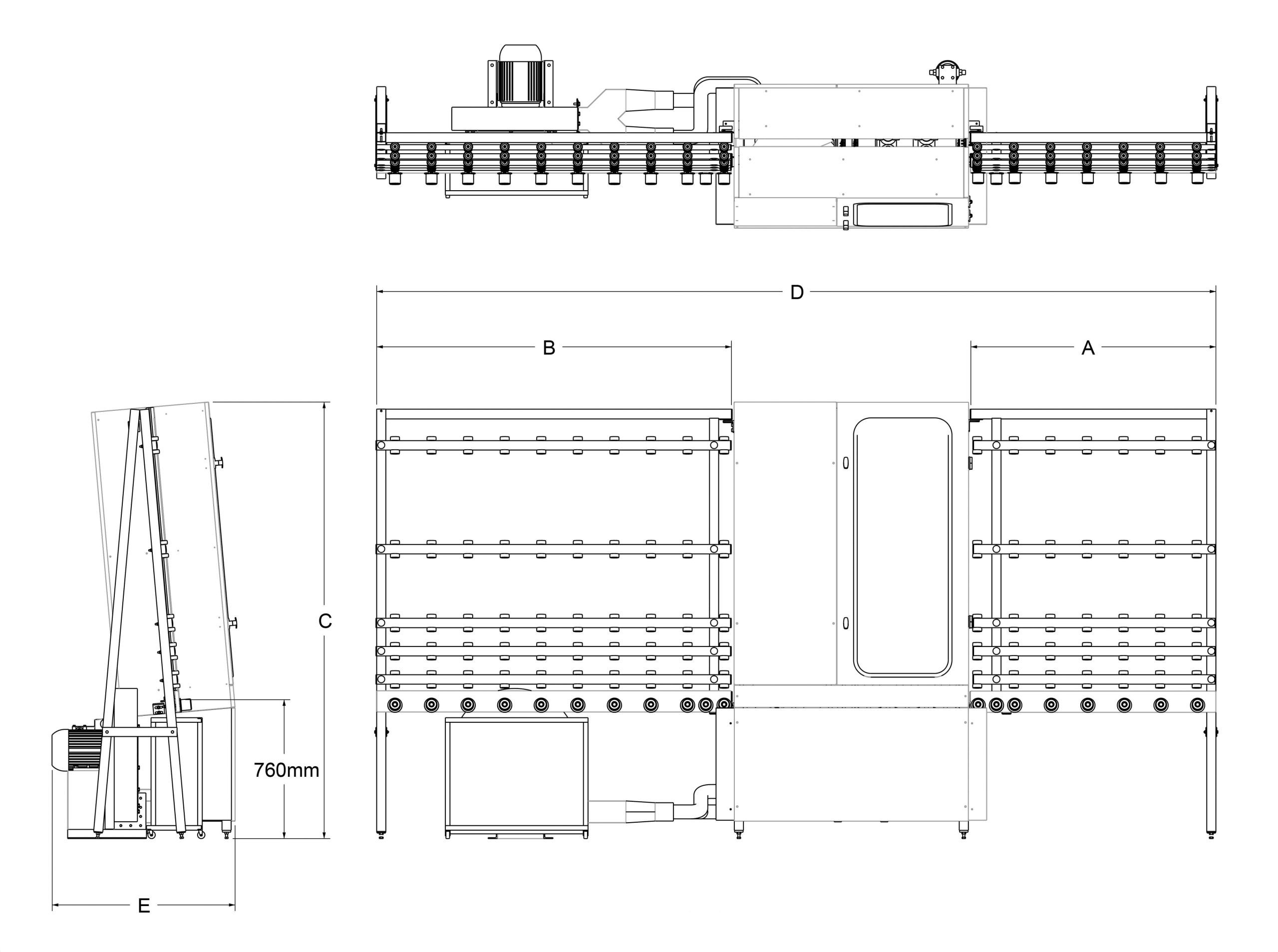 Compact Vertical Glass Washer