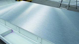 Solid aluminium bed 