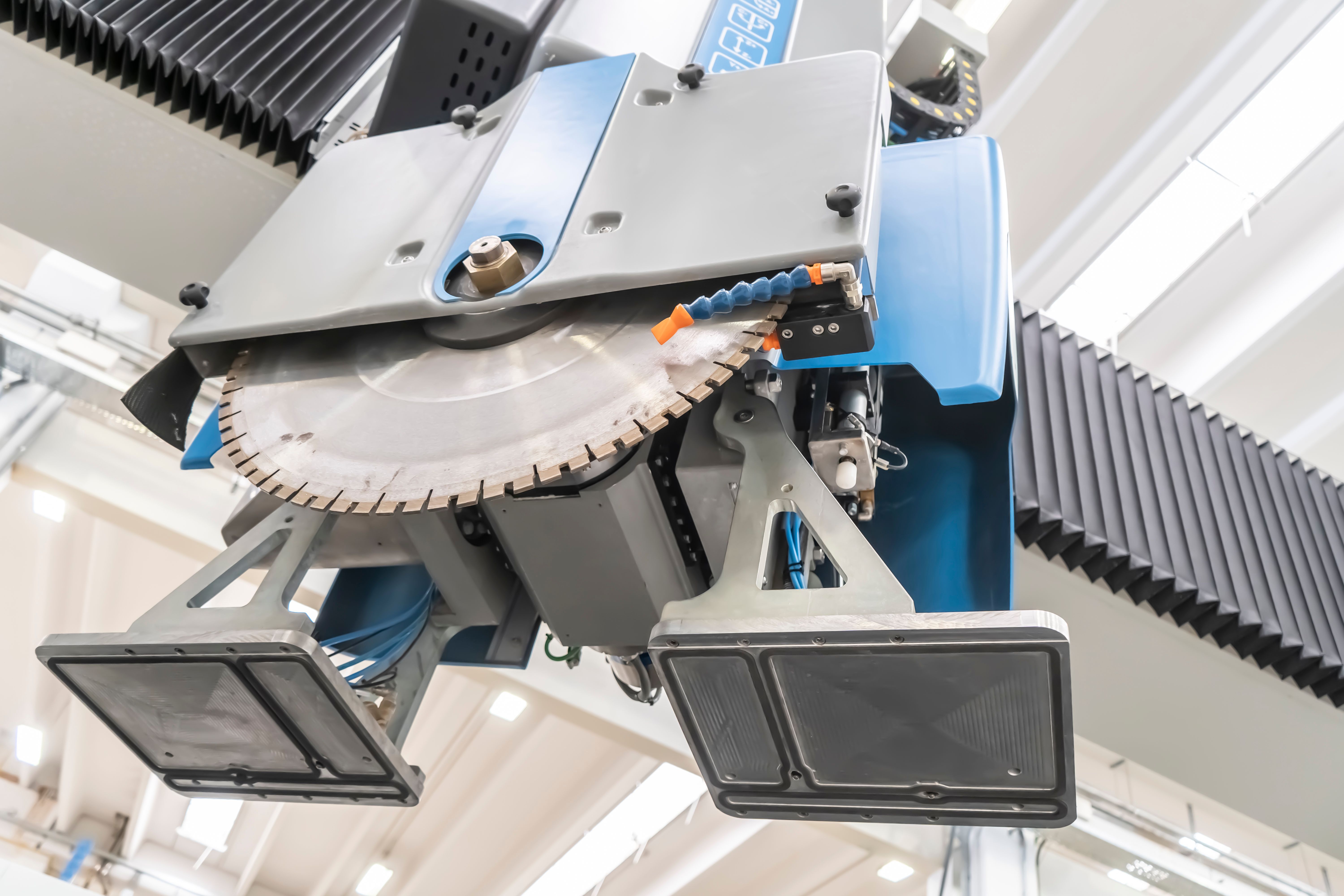 The CMS Brembana Maxima combines five-axis cutting, routing, polishing and sculpting for worktops, architectural masonry and complex stone components.