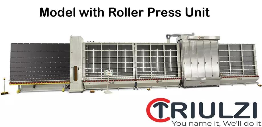 Triulzi insulating glass line, roller press unit