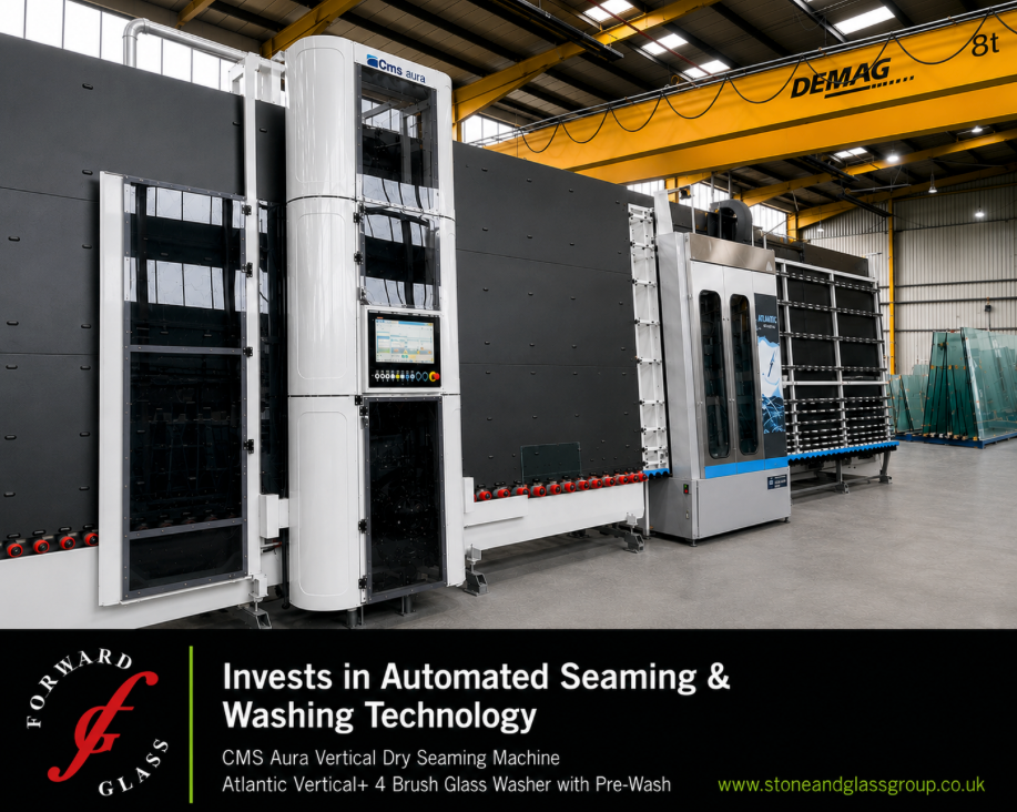 Forward Glass Invests in Automated Seaming & Washing Technology